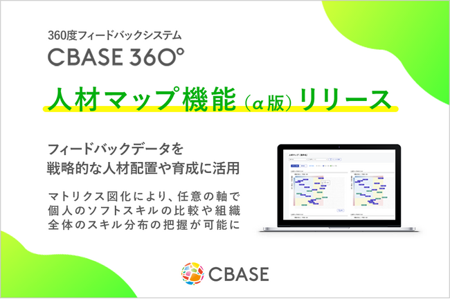 360度フィードバックシステム「CBASE360」が新機能「人材マップ」のα版をリリース
