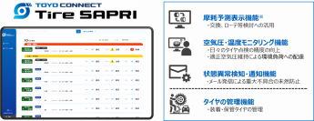 トラック・バス用タイヤの状態管理デジタル・アプリケーション「Tire SAPRI」を開発