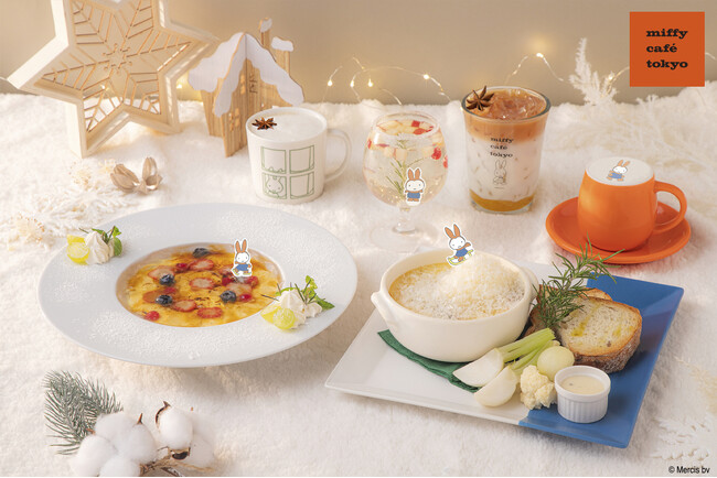 “ゆきあそび”をコンセプトにしたWinter限定メニューが登場「miffy cafe tokyo ～Playful Snow～」