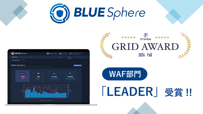 【BLUE Sphere】ITreview Grid Award 2024 Fall で「LEADER」受賞！！