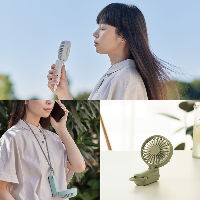 新機能を追加、想像を超えた大風量。 2重反転ファン、カラビナ付、3way。「Silky Wind　Mobile　3.2（シルキーウインドモバイル3.2）」発売