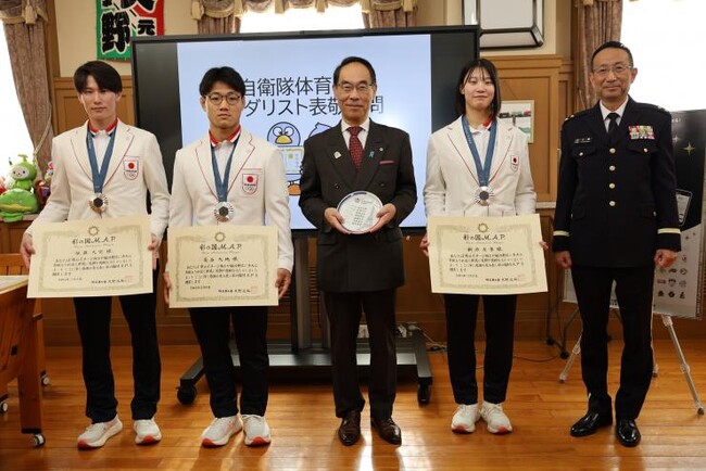 【埼玉県】自衛隊体育学校所属選手の彩の国M.A.P.表彰式を行いました