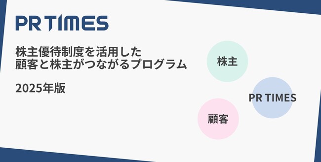 PR TIMESの顧客商品を株主へ。企業の申込受付を12/9開始！株主優待制度を活用した顧客と株主がつながるプログラム