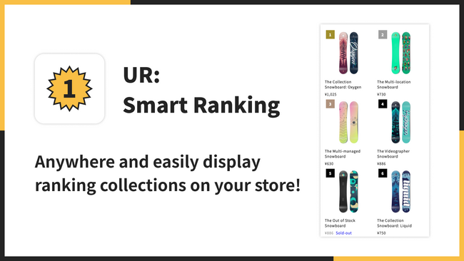 【海外向け】 EC アプリ「UR: Smart Ranking」を、株式会社 UnReact がリリース
