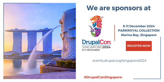 ジェネロは「DrupalCon SINGAPORE 2024」にスポンサーとして参画します
