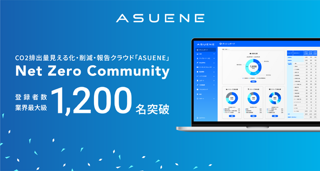 アスエネ、ユーザーコミュニティ「Net Zero Community」の登録者数が業界最大級の1,200名を突破