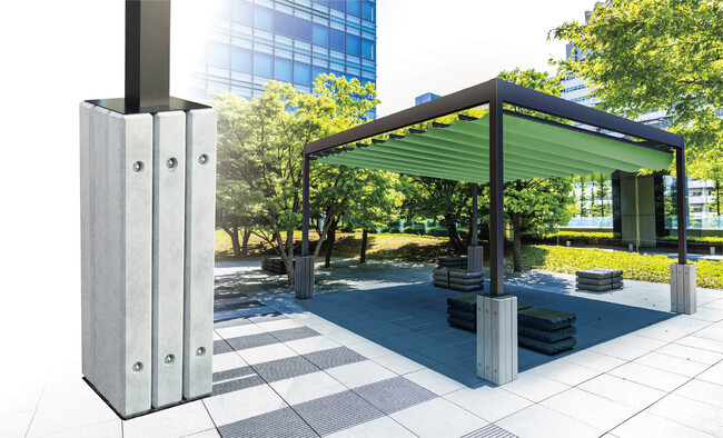 基礎工事不要！基礎ブロック（自立式日よけテント、ソラカゼiori専用）が12月27日より新発売