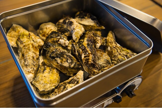 《金額そのまま1.5倍増!!》牡蠣好きのための牡蠣のガンガン焼き牡蠣一人前750ｇキャンペーン開始！【ウッドデザインパーク野間】