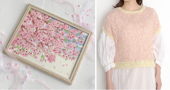 ホビーラホビーレの春満載アイテムがお目見え!桜の美しさを手仕事で楽しむ新作キットが登場