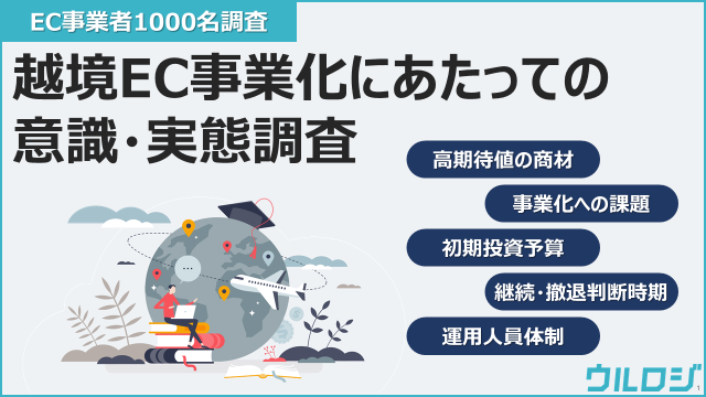 【越境EC事業化にあたっての意識・実態調査を公開】EC事業者1000名が回答した越境ECの初期予算や実施期間の最適解とは？