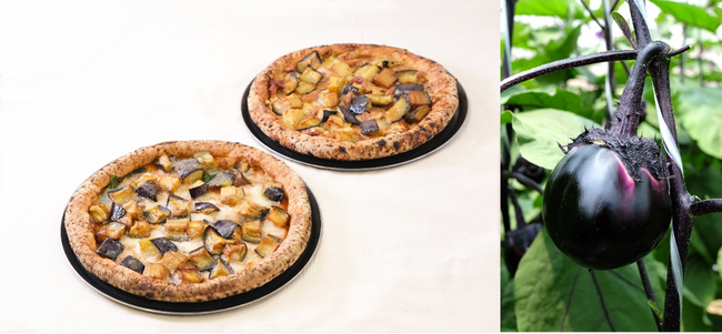 関西限定 奈良県の伝統野菜「大和丸なす」を使ったピッツァ2種を新発売