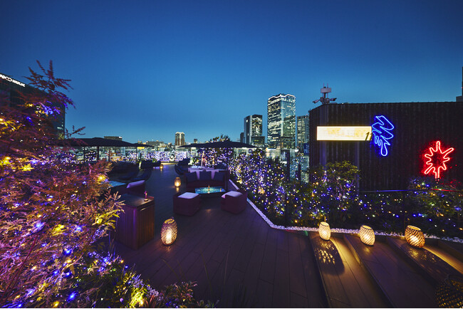 ホテルインディゴ東京渋谷　渋谷を望むルーフトップテラスで愉しむ冬のイルミネーション　12月6日より点灯開始