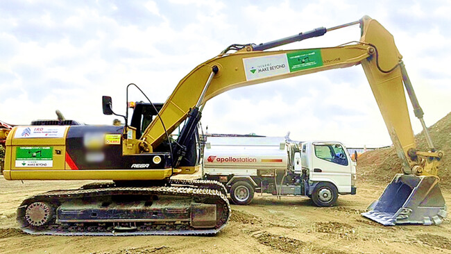 次世代のバイオ燃料「出光リニューアブルディーゼル」の実証実験を大林組の建設現場で開始