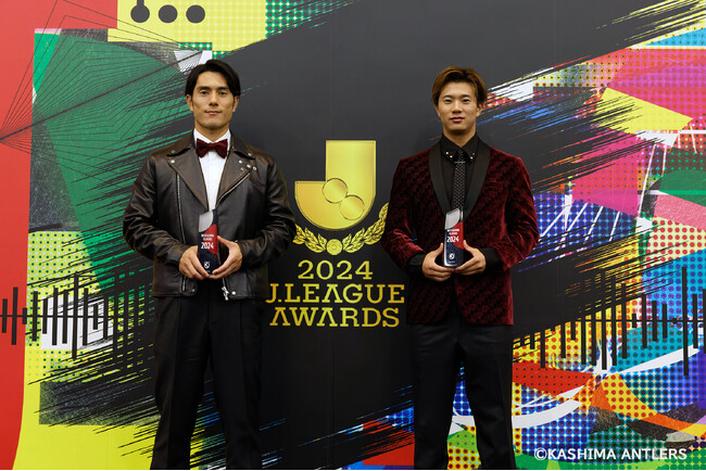 知念 慶選手、濃野 公人選手 2024Jリーグベストイレブン受賞