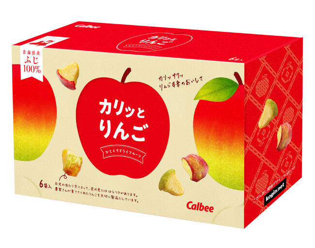 販売数量が3年で約5倍※！約4年のテスト販売を経て本発売決定！青森県産ふじ100％を使用した新感覚ドライフルーツ『カリッとりんご 青森県産ふじ』の青森県全域発売が決定！