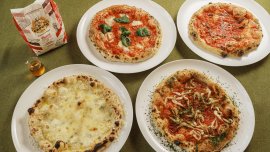 ▲イタリア料理店「Sole」にて新たに提供するピザ4種