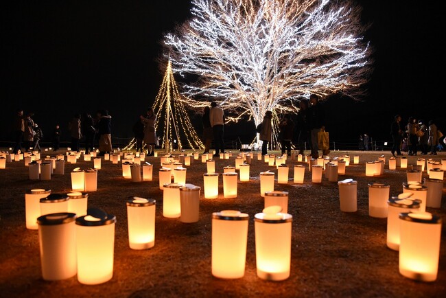 Xmasキャンドルナイト開催(国営越後丘陵公園）