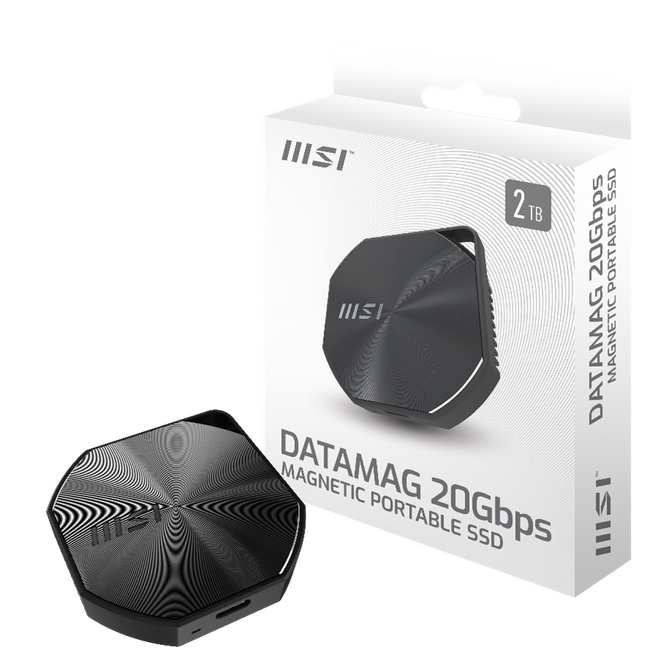 MSI初の、USB3.2 Gen2x2対応の外付けポータブルSSD「DATAMAG 20Gbps」シリーズを発売