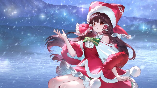 『東方幻想エクリプス』フルボイスのクリスマスイベント開始!博麗霊夢がサンタ姿で登場