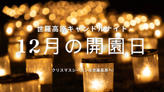 【広島/世羅】クリスマスシーズンは世羅高原へ 《世羅高原キャンドルナイト》