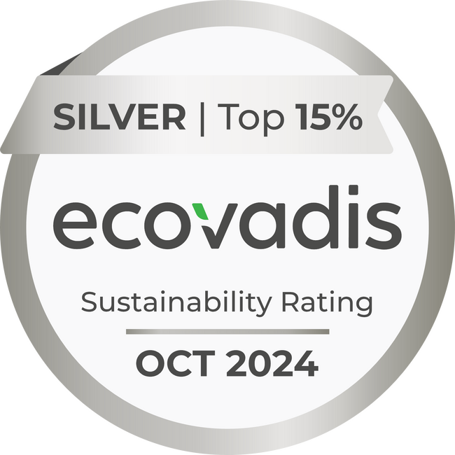 EcoVadisのサステナビリティ評価で「シルバーメダル」を取得