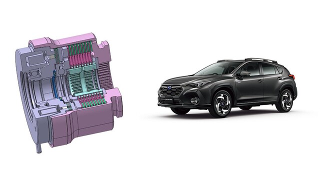 ジェイテクト、コンパクト電子制御カップリング「オイル共用式ITCC(R)」を新開発 ～SUBARU「クロストレック e-BOXER（ストロングハイブリッド）」に搭載～