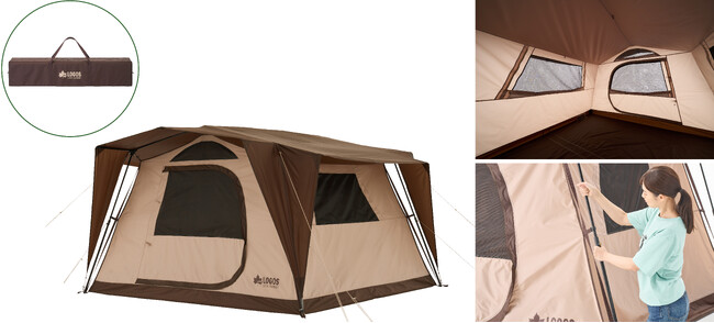 約90秒で設営完了＆スリム収納！居住性に優れたキャビンテント「Tradcanvas イージーセット キャビンテント XL-BE 」新発売！