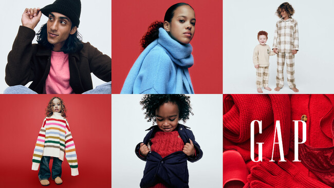 Gap、Give your gift.（届けよう。あなたらしく。）をテーマに、大切な人たちへ贈るHOLIDAYギフトを提案