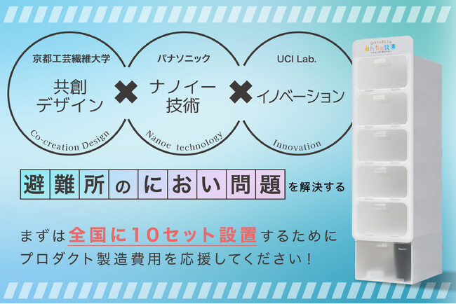 産学連携プロジェクト、避難所の“におい問題”解決に向け京都工芸繊維大学とパナソニックと共同で「靴箱・かばん」を開発