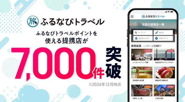 提携店7,000件突破！ふるさと納税の旅行返礼品『ふるなびトラベル』で全国の宿泊＆グルメを満喫！