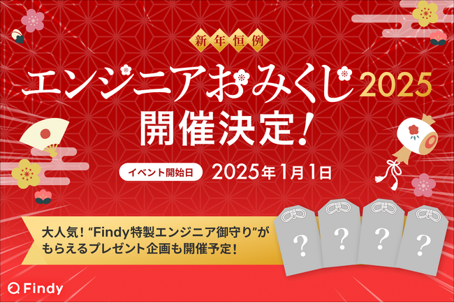 生成AIを活用して作成した「エンジニアおみくじ2025」元旦よりFindy公式サイトにて限定開催！
