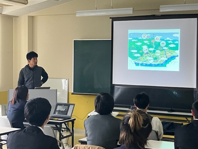 【国際自然環境アウトドア専門学校】アウトドア専門学校のキャリア教育授業で株式会社ファーストアッセント代表・花谷泰広氏が講演