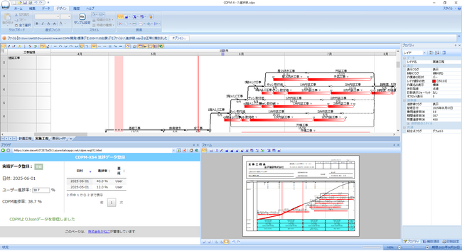 CDPM-X64がさらに進化！業界初のJson形式サポートで建設工程表作成がより革新的に