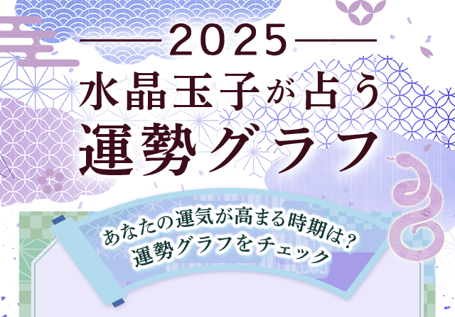 2025年の運勢グラフ｜水晶玉子が占う、あなたの運勢。公式占いサイトにて「水晶玉子が占う2025年の運勢グラフ」を一般公開中