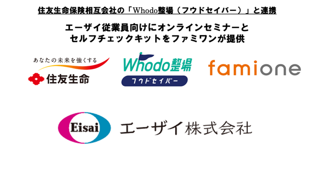エーザイ社の従業員向けに、オンラインセミナーとセルフチェックキットを提供