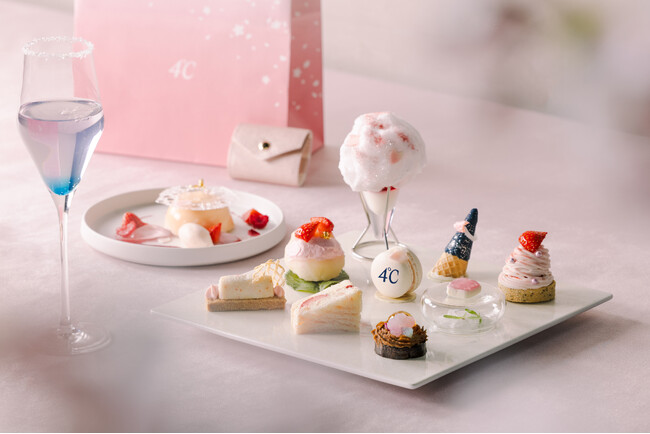 【東京ベイ潮見プリンスホテル】ジュエリーブランド「４℃」とコラボレーションアフタヌーンティーを日本初展開「４℃ SAKURA Collection × Afternoon Tea」を販売