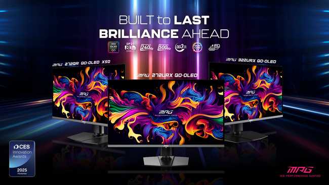 世界初のQD-OLED搭載27インチ4K/240Hzや27インチWQHD/500HzモデルなどをCES2025で発表