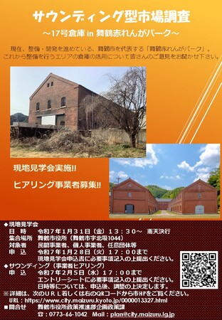 サウンディング型市場調査～17号倉庫in舞鶴赤れんがパーク～を開催