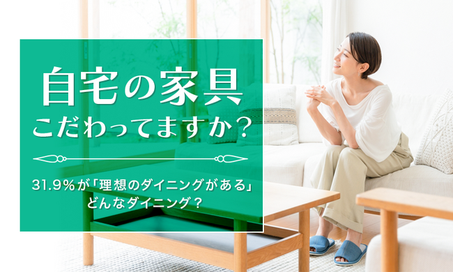 【自宅の家具こだわってますか？】31.9％が「理想のダイニングがある」どんなダイニング？