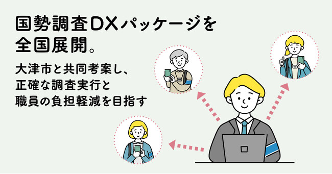 Bot Express、「国勢調査DXパッケージ」を全国展開。大津市と共同考案し、正確な調査実行と職員の負担軽減を目指す