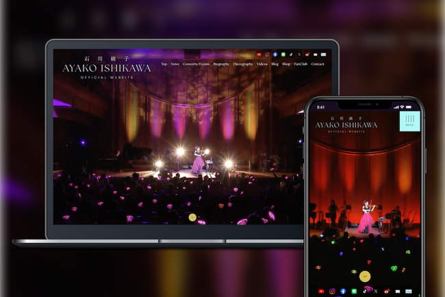 世界的ヴァイオリニスト・石川綾子のオフィシャルサイトおよびオフィシャルファンクラブ「AYAFAMI」をリニューアルオープン！