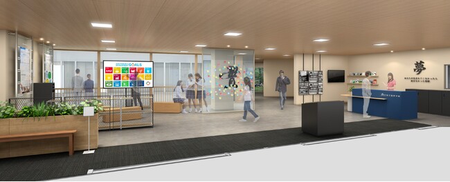 郁文館夢学園、新エントランス「夢学園共創ラボ」をオープン!