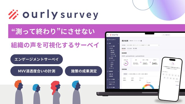 理想の組織状態を手に入れる「ourly survey（サーベイ）」をリリース