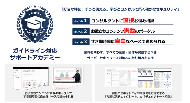 エムオーテックス、サイバーセキュリティレベル向上を「アカデミー形式」で支援する コンサルティングパッケージ『ガイドライン対応サポートアカデミー』の新メニューを提供開始