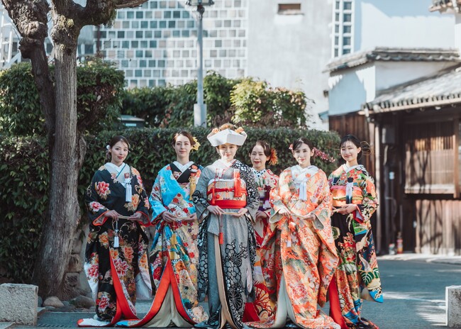 【総計24着!】倉敷美観地区「新渓園」で行う、花嫁和装ショー開催!