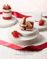 チョコレート専門店・ドレンティチョコレート　バレンタインシーズンに看板商品の新フレーバー登場！『カカオベイクサンド いちごティラミス』阪急うめだ本店・博多阪急の期間限定ショップで限定販売