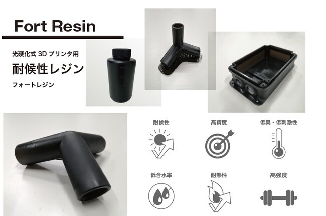 光硬化式3Dプリンタ用サードパーティ材料「Fortレジン（耐候性）」を、Formlabs Form 4 Open Material Modeを使用してプリント成功！