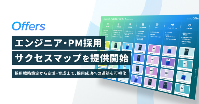 Offers、800社の採用実績から導き出した「エンジニア・PM採用サクセスマップ」を提供開始 ～採用戦略策定から定着・育成まで、採用成功への道筋を可視化～