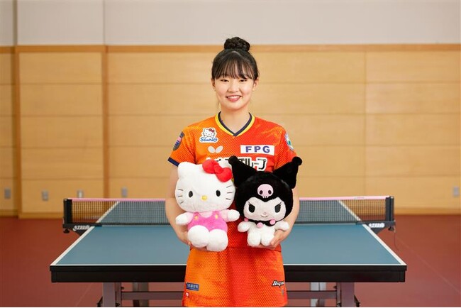 サンリオ、卓球女子・張本美和選手とスポンサー契約を締結