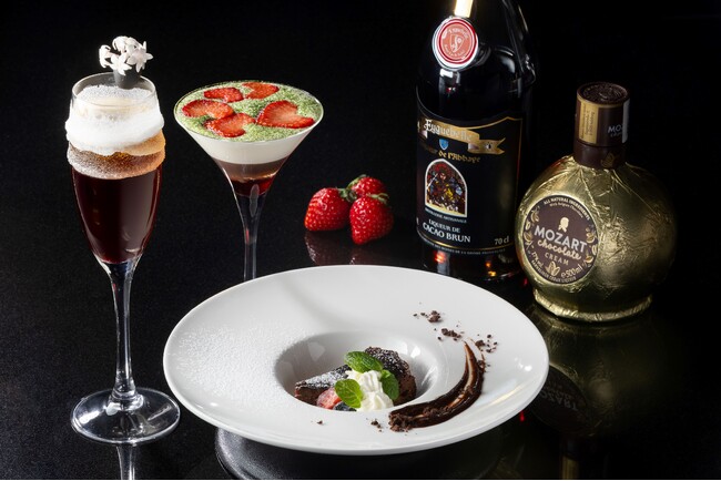 ホテルバーで楽しむ大人のバレンタイン　“幸せを重ねる”という意味を込めたカクテルやデザートを提供／ザ ロイヤルパークホテル 福岡